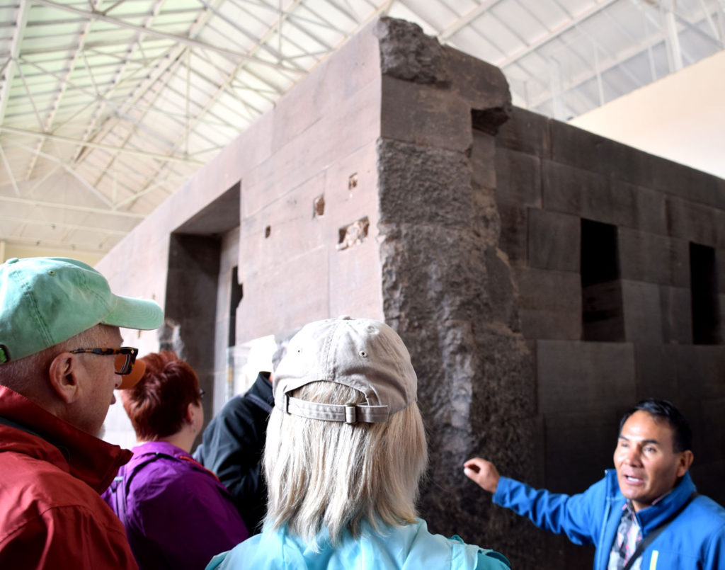My guide, Ayul Acuna Cardenas, explaining the Incan stonework.