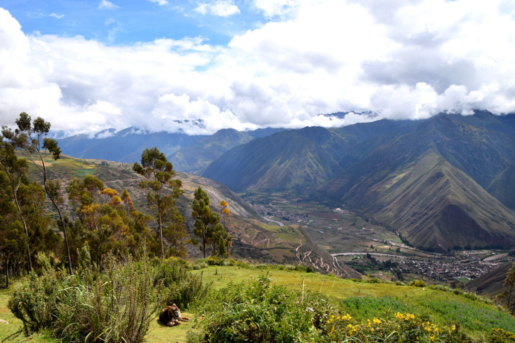 The town of Urubamba is nestled in the Sacred Valley, about 33 miles northwest of Cusco.