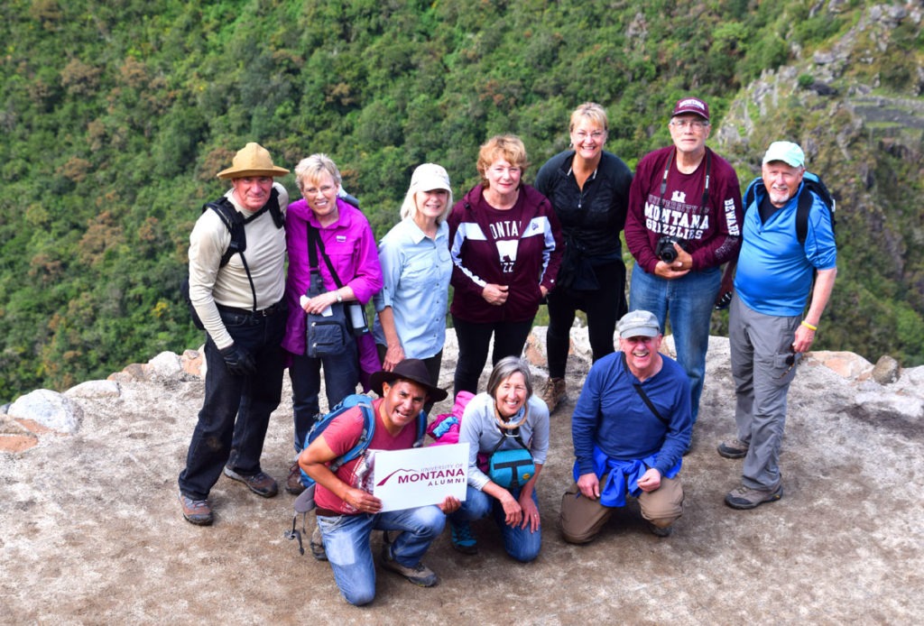 The hike up Huayna Picchu is well worth the effort - especially if it's done with a group from the University of Montana.